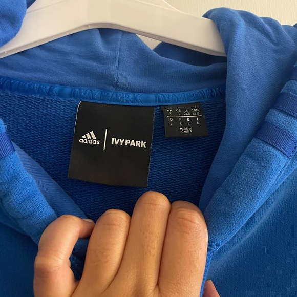 IVY PARK Adidas Unisex Vibrant Blue Hoodie - Picture 3 of 3